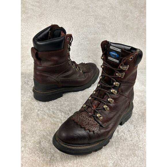 Ariat Hermosa Cobalt XR Mens Size 8.5 D 8" Lace-up Steel Toe Work Boots - Picture 1 of 9